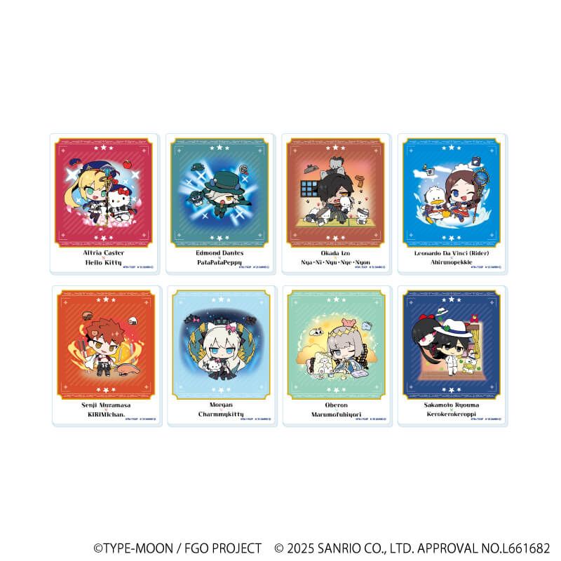 アクリルカード「Fate/Grand Order×サンリオキャラクターズ」03/ブラインド(8種)(コラボイラスト)