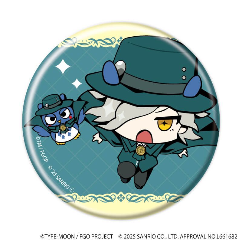 缶バッジ「Fate/Grand Order×サンリオキャラクターズ」03/ブラインド(8種)(コラボイラスト)