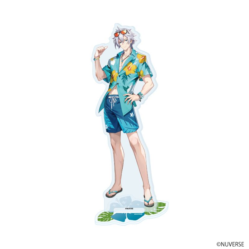 アクリルスタンド「クリスタル・オブ・アトラン」03/衣装・真夏の暇-魔導士、エレメンタリスト、ウォーロック(公式イラスト)