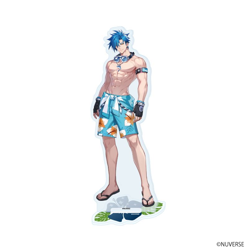 アクリルスタンド「クリスタル・オブ・アトラン」01/衣装・真夏の暇-剣士、魔剣士、バーサーカー(公式イラスト)