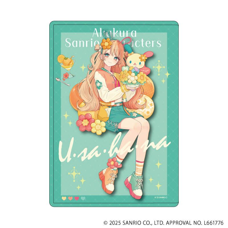 キャラクリアケース「赤倉×サンリオキャラクターズ」28/ウサハナ(コラボイラスト)