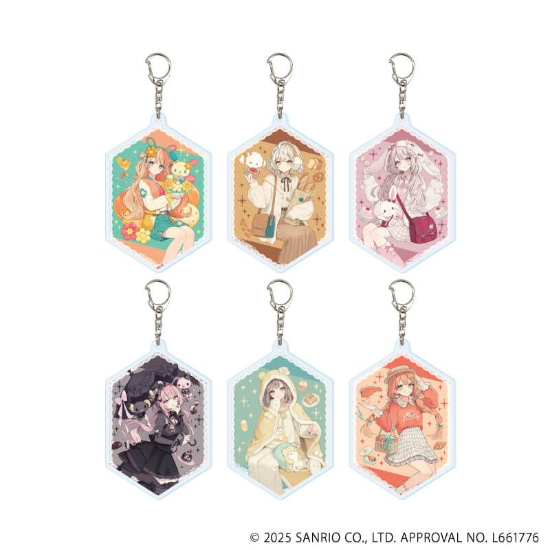 アクリルキーホルダー「赤倉×サンリオキャラクターズ」05/コンプリートBOX(全6種)(コラボイラスト)