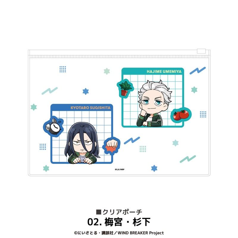 WIND BREAKER クリアポーチ 02 梅宮・杉下