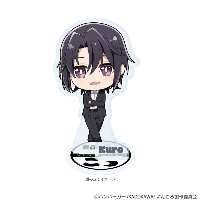 アクリルスタンドプレート「アニメ『忍者と殺し屋のふたりぐらし』」04/黒(ミニキャライラスト)