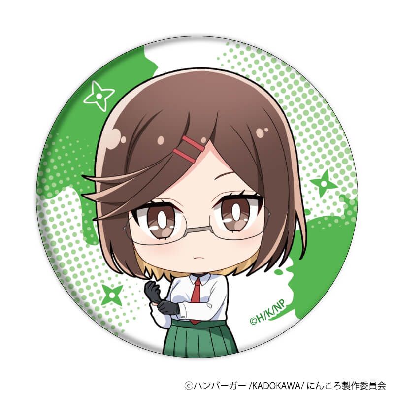 缶バッジ「アニメ『忍者と殺し屋のふたりぐらし』」01/ブラインド(6種)(ミニキャライラスト)