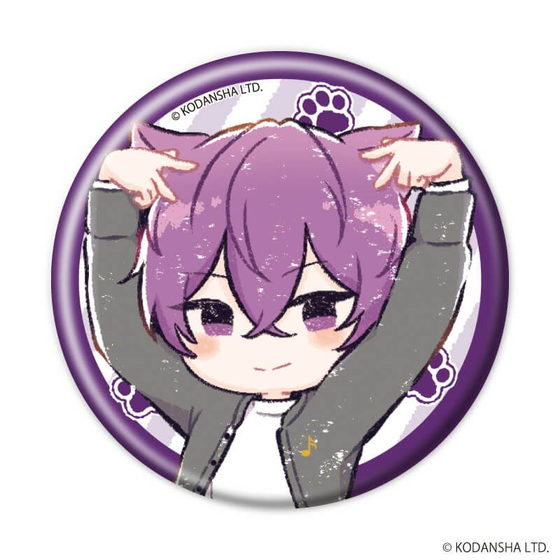 缶バッジ「ハンドレッドノート」04/猫ver. ブラインド(9種)(グラフアートイラスト)