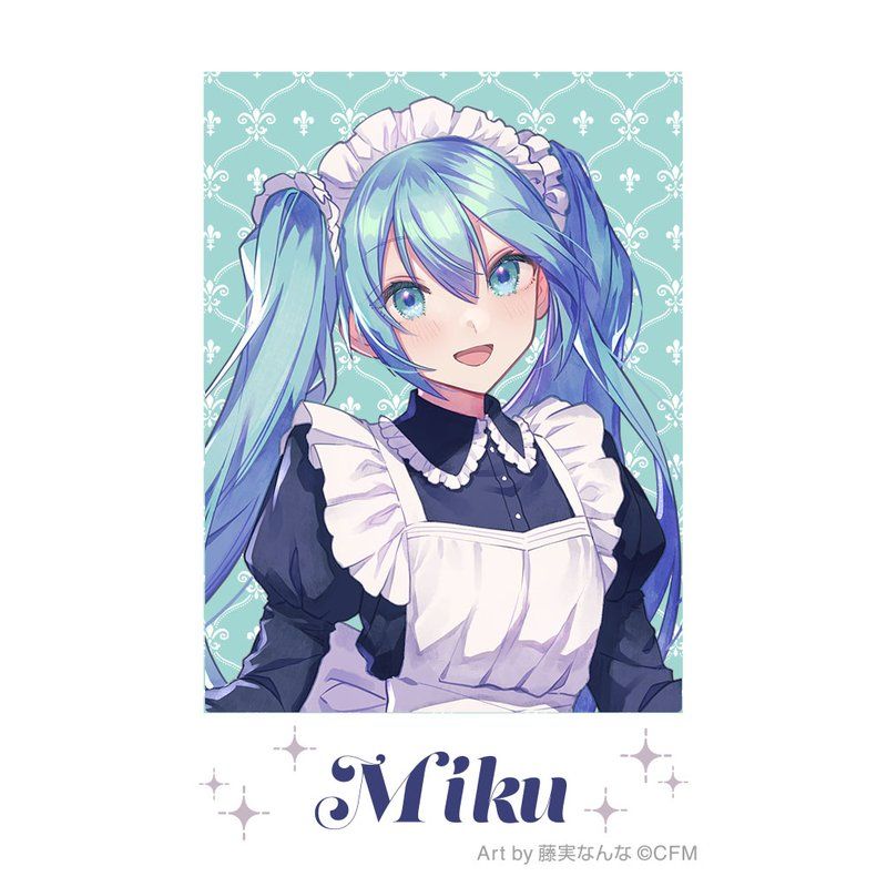 初音ミクシリーズ チェキプリント 初音ミク メイド&執事 Art by 藤実なんな