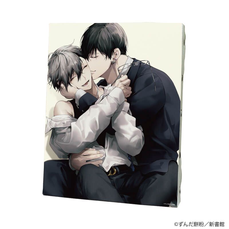 キャンバスボード「2ndバージンのじょうずな捨て方」01/佐伯慧&相羽智秋(公式イラスト)