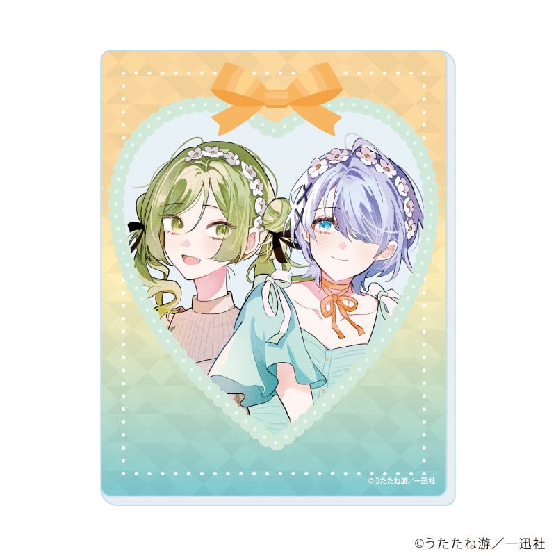 アクリルカード「踊り場にスカートが鳴る」01/コンプリートセット(全6種)(描き下ろしイラスト)