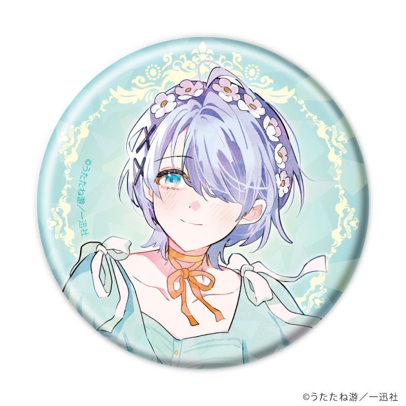 ホログラム缶バッジ(57mm)「踊り場にスカートが鳴る」01/コンプリートセット(全6種)(描き下ろしイラスト)