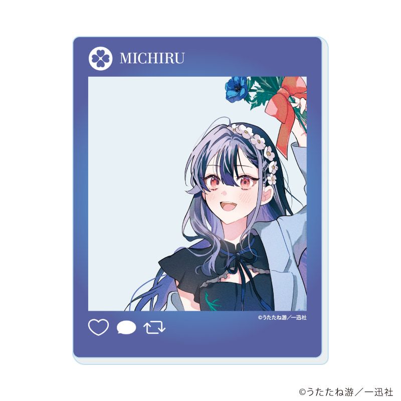 アクリルカード「踊り場にスカートが鳴る」01/ブラインド(6種)(描き下ろしイラスト)