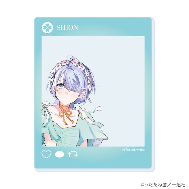 アクリルカード「踊り場にスカートが鳴る」01/ブラインド(6種)(描き下ろしイラスト)