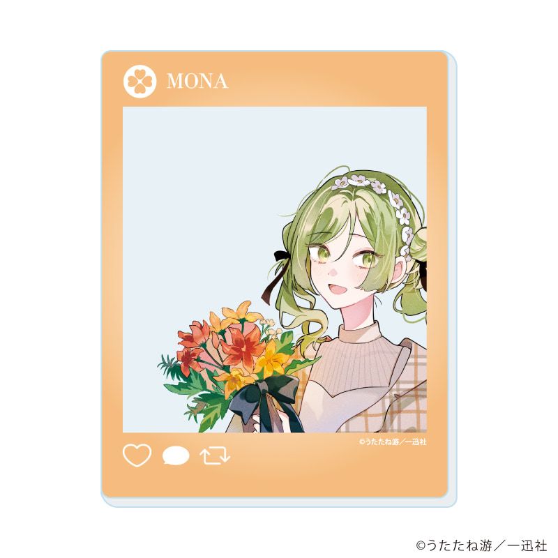 アクリルカード「踊り場にスカートが鳴る」01/ブラインド(6種)(描き下ろしイラスト)