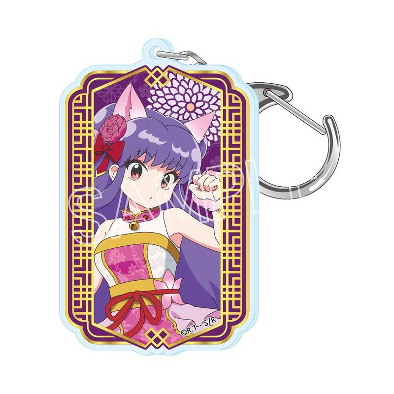 らんま1/2 百鬼夜行 箔押しアクリルキーホルダー シャンプー