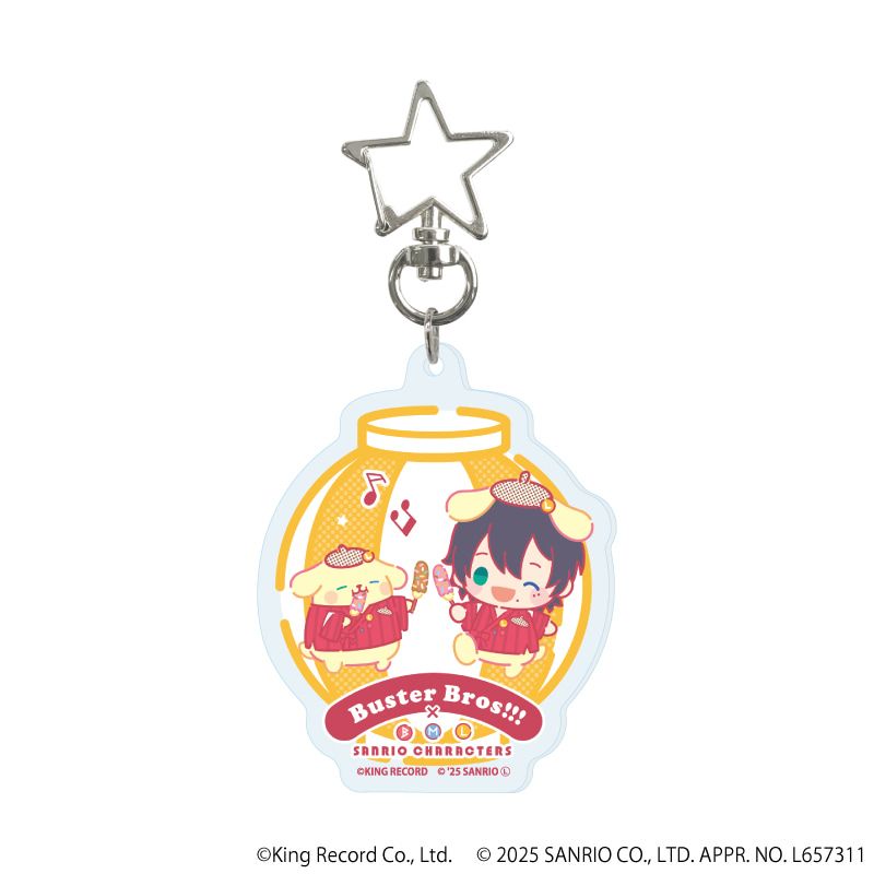 星型ナスカンアクリルキーホルダー「ヒプノシスマイク SANRIO NAKAYOKU EDIT」01/コンプリートBOX(全9種)