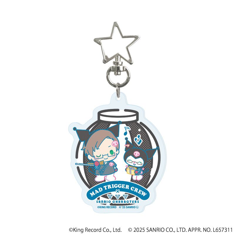 星型ナスカンアクリルキーホルダー「ヒプノシスマイク SANRIO NAKAYOKU EDIT」01/コンプリートBOX(全9種)