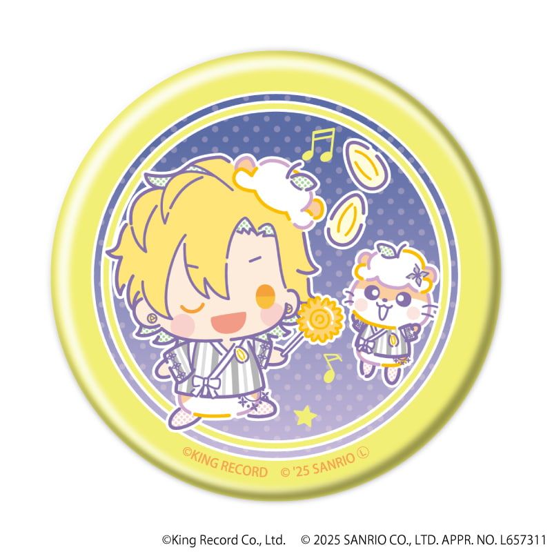 マット加工缶バッジ「ヒプノシスマイク SANRIO NAKAYOKU EDIT」02/コンプリートBOX(全9種)