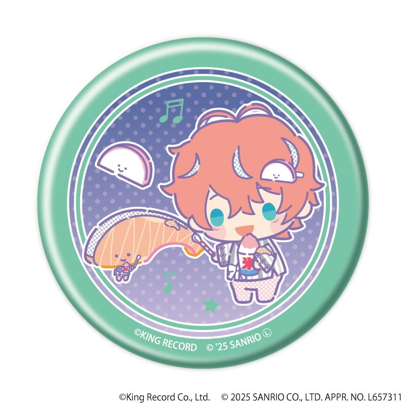 マット加工缶バッジ「ヒプノシスマイク SANRIO NAKAYOKU EDIT」02/コンプリートBOX(全9種)