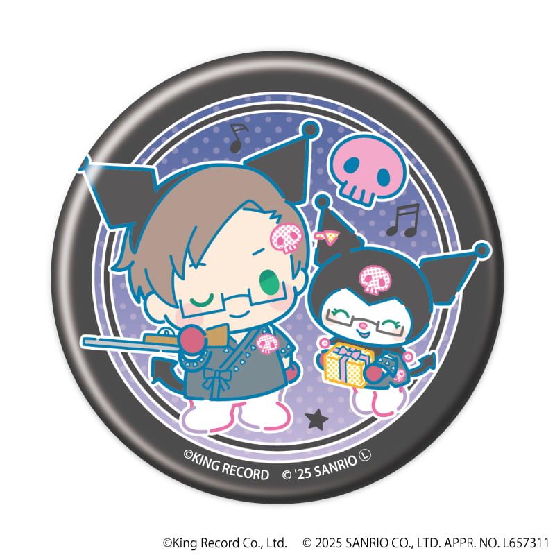 マット加工缶バッジ「ヒプノシスマイク SANRIO NAKAYOKU EDIT」01/コンプリートBOX(全9種)