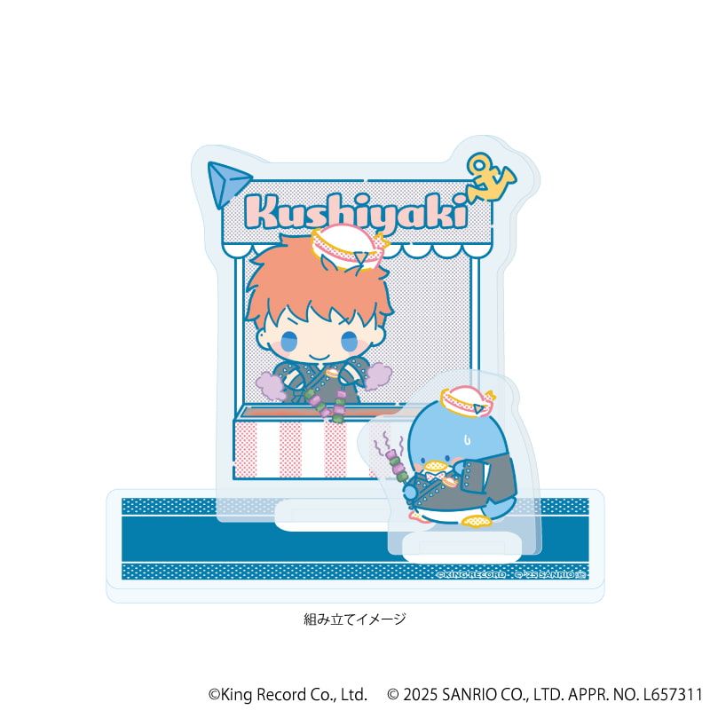 アクリルスタンドプレート「ヒプノシスマイク SANRIO NAKAYOKU EDIT」06/毒島 メイソン 理鶯