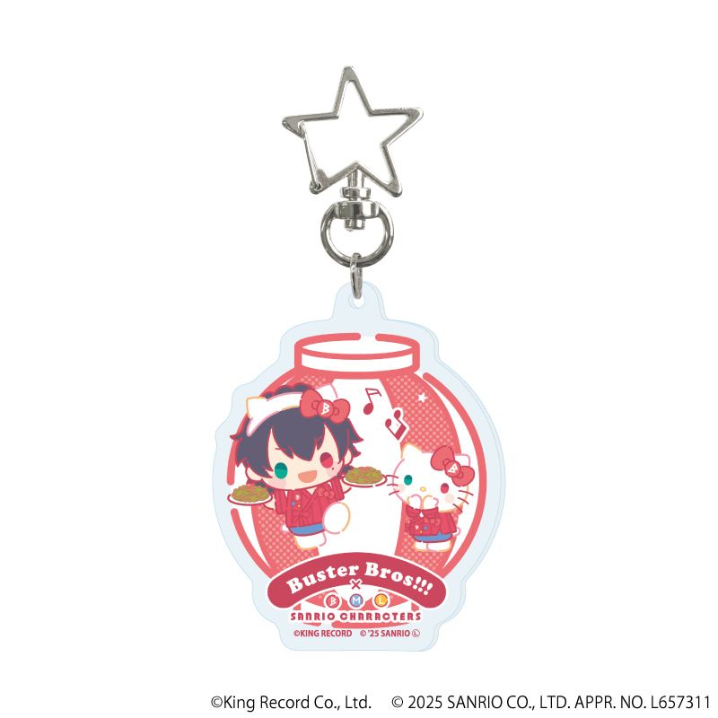 星型ナスカンアクリルキーホルダー「ヒプノシスマイク SANRIO NAKAYOKU EDIT」01/ブラインド(9種)