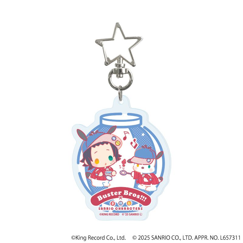 星型ナスカンアクリルキーホルダー「ヒプノシスマイク SANRIO NAKAYOKU EDIT」01/ブラインド(9種)