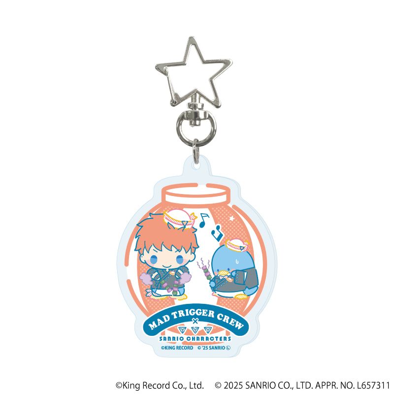 星型ナスカンアクリルキーホルダー「ヒプノシスマイク SANRIO NAKAYOKU EDIT」01/ブラインド(9種)