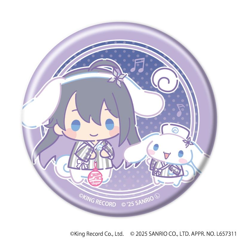 マット加工缶バッジ「ヒプノシスマイク SANRIO NAKAYOKU EDIT」02/ブラインド(9種)