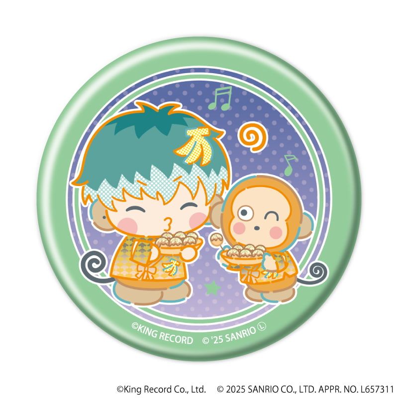 マット加工缶バッジ「ヒプノシスマイク SANRIO NAKAYOKU EDIT」02/ブラインド(9種)