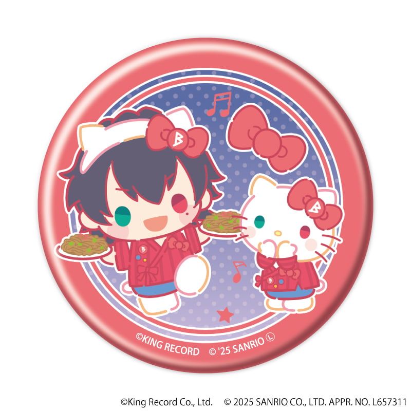 マット加工缶バッジ「ヒプノシスマイク SANRIO NAKAYOKU EDIT」01/ブラインド(9種)