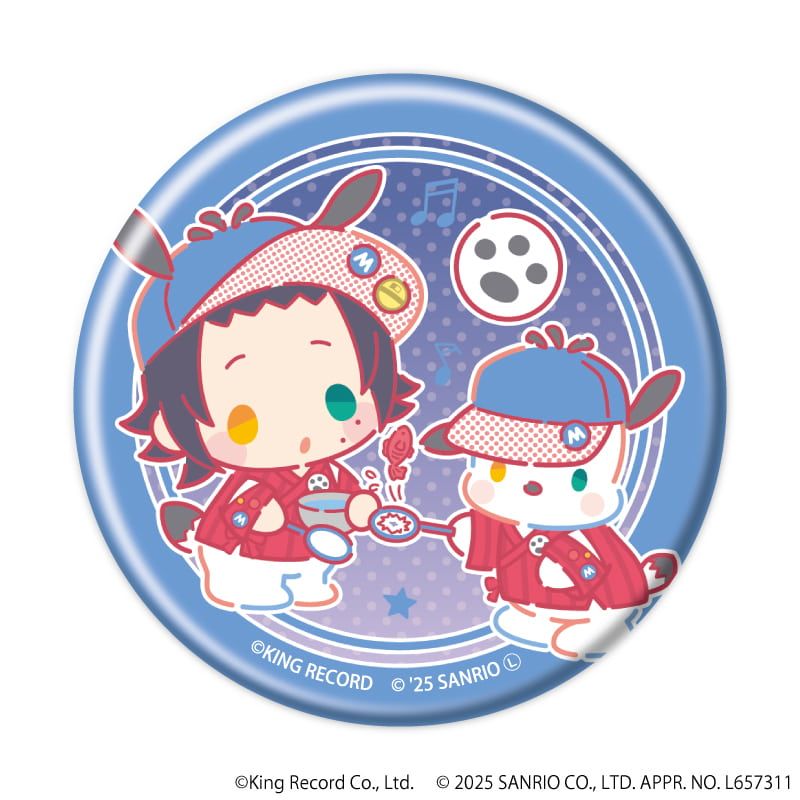 マット加工缶バッジ「ヒプノシスマイク SANRIO NAKAYOKU EDIT」01/ブラインド(9種)