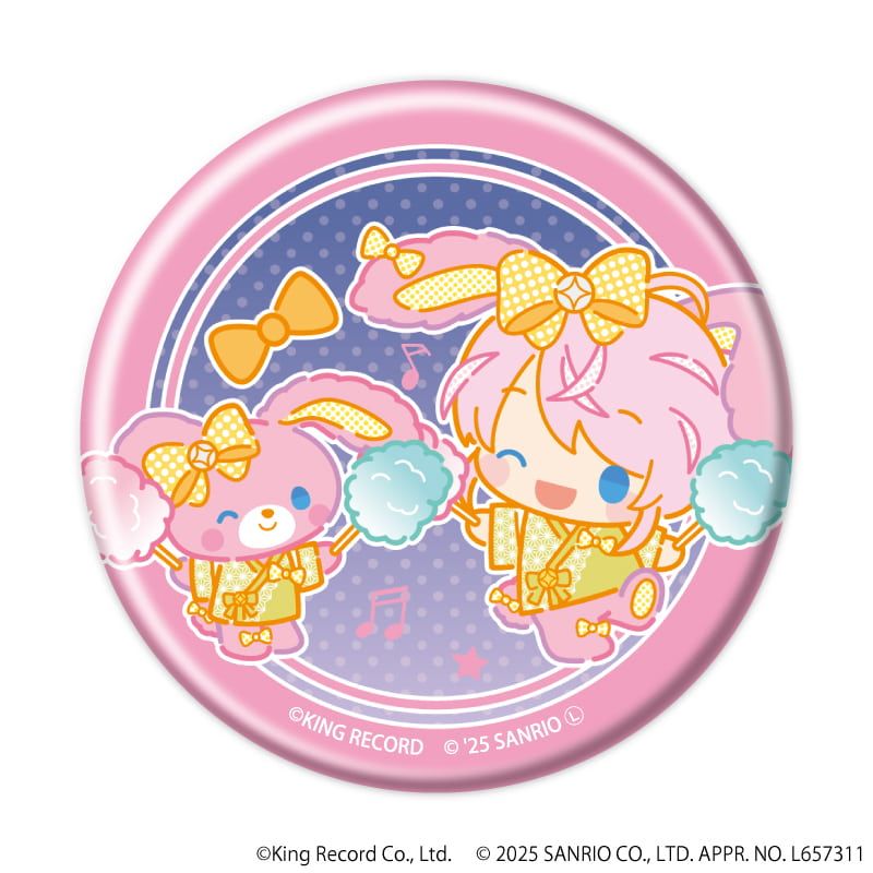 マット加工缶バッジ「ヒプノシスマイク SANRIO NAKAYOKU EDIT」01/ブラインド(9種)