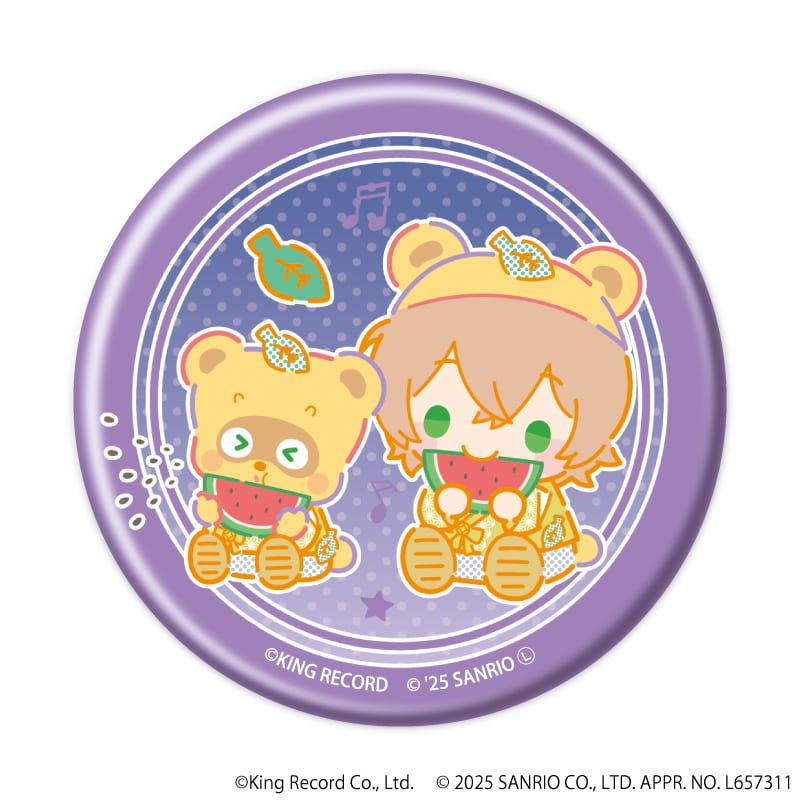 マット加工缶バッジ「ヒプノシスマイク SANRIO NAKAYOKU EDIT」01/ブラインド(9種)