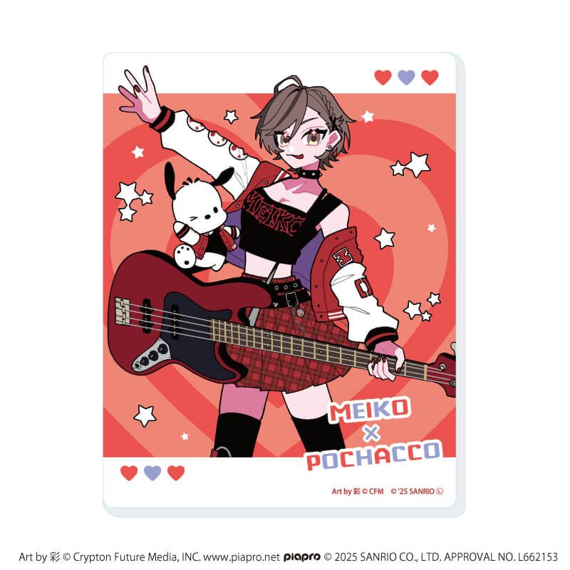 アクリルカード「ピアプロキャラクターズ×サンリオキャラクターズ」01/コンプリートセット(全6種)(コラボイラスト)