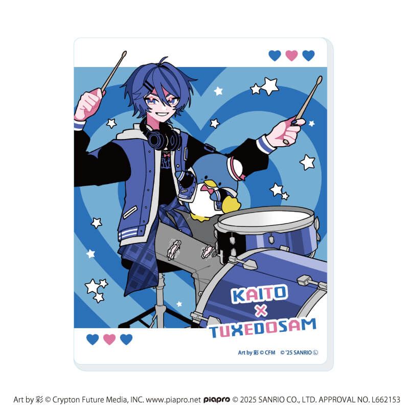 アクリルカード「ピアプロキャラクターズ×サンリオキャラクターズ」01/ブラインド(6種)(コラボイラスト)