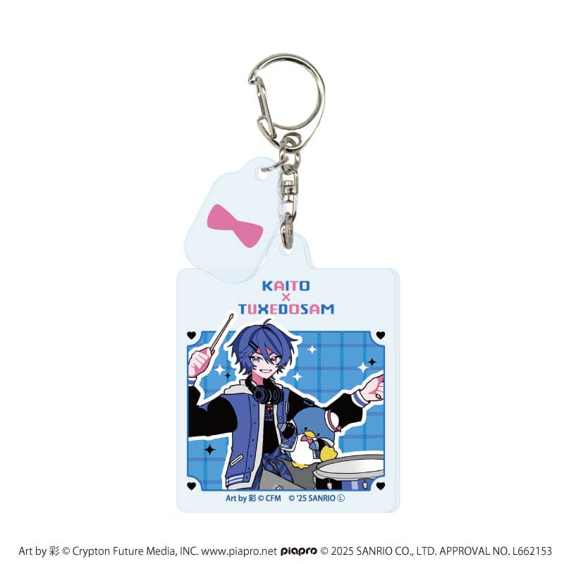 パーツ付きアクリルキーホルダー「ピアプロキャラクターズ×サンリオキャラクターズ」01/ブラインド(6種)(コラボイラスト)