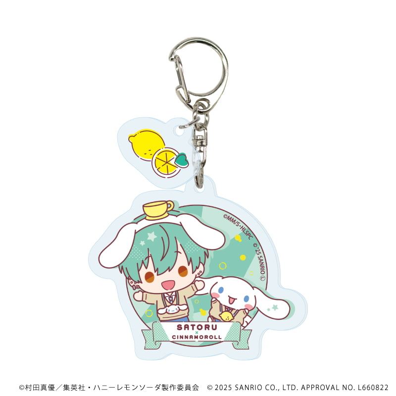 パーツ付きアクリルキーホルダー「TVアニメ『ハニーレモンソーダ』×サンリオキャラクターズ」01/コンプリートBOX(全6種)(ミニキャライラスト)