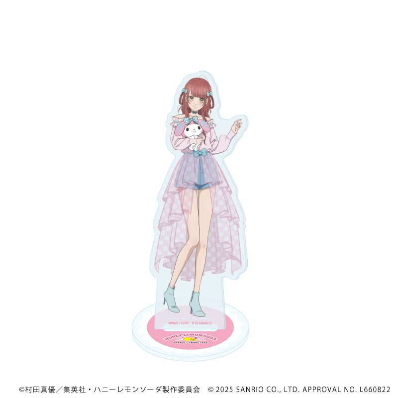 アクリルスタンド「TVアニメ『ハニーレモンソーダ』×サンリオキャラクターズ」03/菅野芹奈×マイメロディ(等身イラスト)