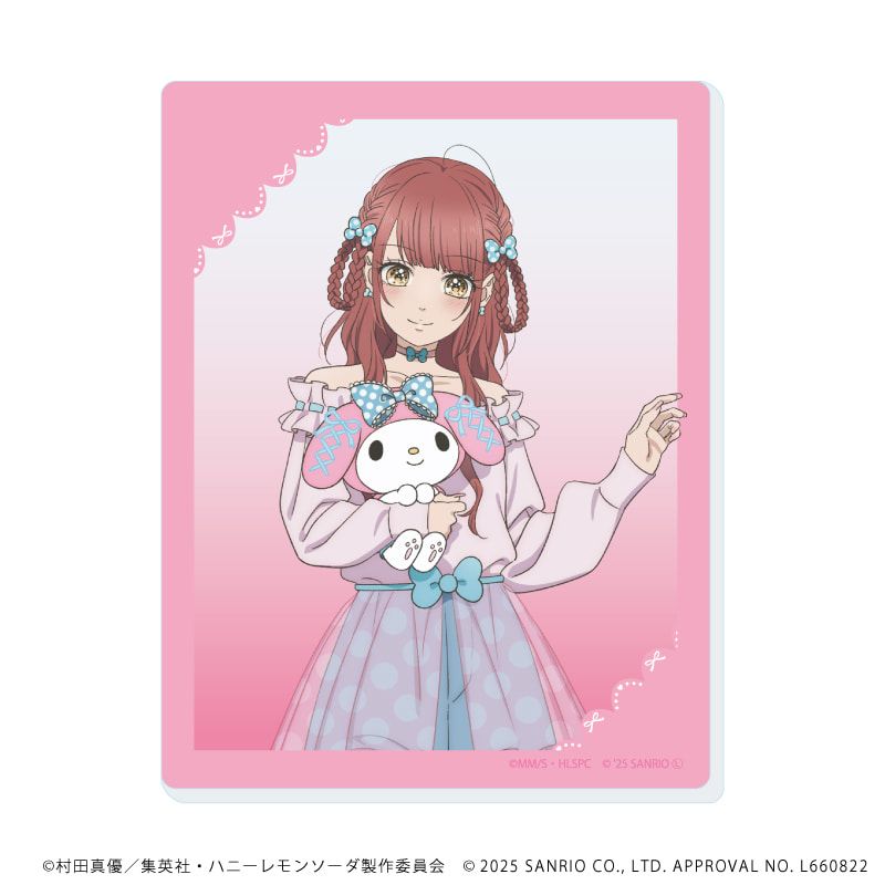 アクリルカード「TVアニメ『ハニーレモンソーダ』×サンリオキャラクターズ」01/コンプリートBOX(全6種)(等身イラスト)