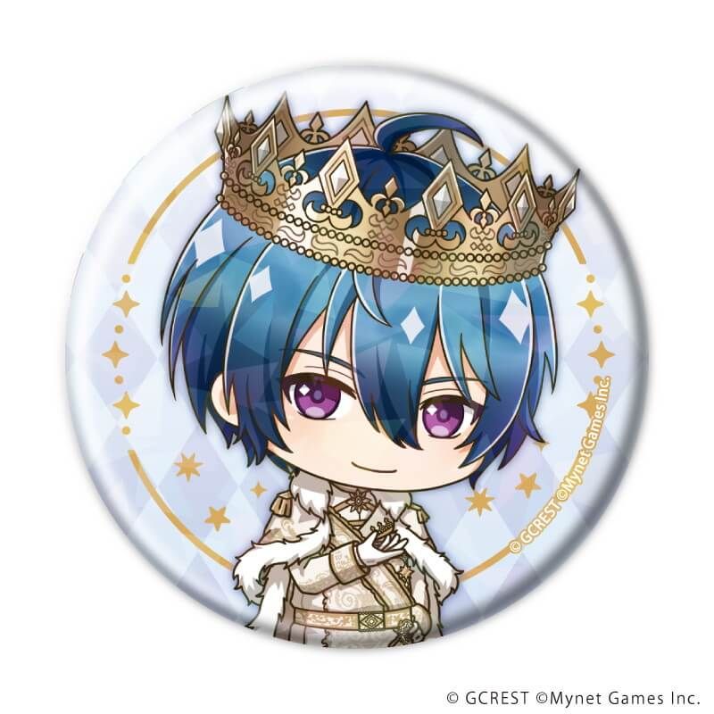 ホログラム缶バッジ(57mm)「夢王国と眠れる100人の王子様」10/コンプリートセット(全8種)(ミニキャライラスト)