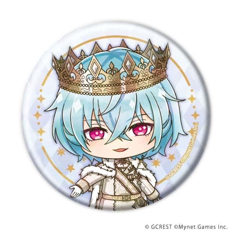 ホログラム缶バッジ(57mm)「夢王国と眠れる100人の王子様」10/コンプリートセット(全8種)(ミニキャライラスト)