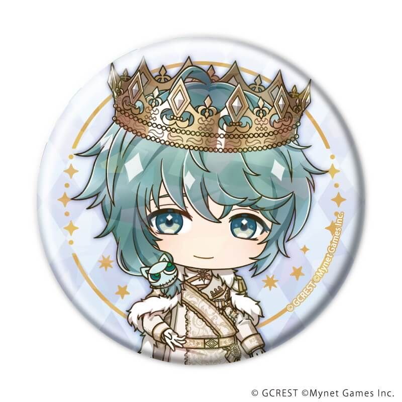 ホログラム缶バッジ(57mm)「夢王国と眠れる100人の王子様」11/ブラインド(8種)(ミニキャライラスト)