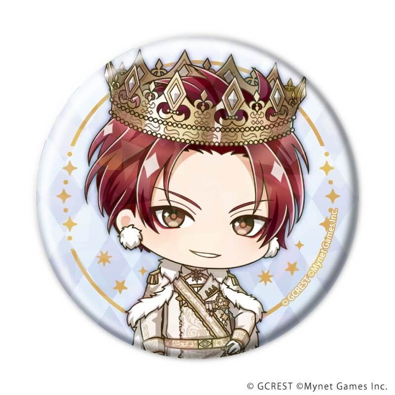 ホログラム缶バッジ(57mm)「夢王国と眠れる100人の王子様」11/ブラインド(8種)(ミニキャライラスト)