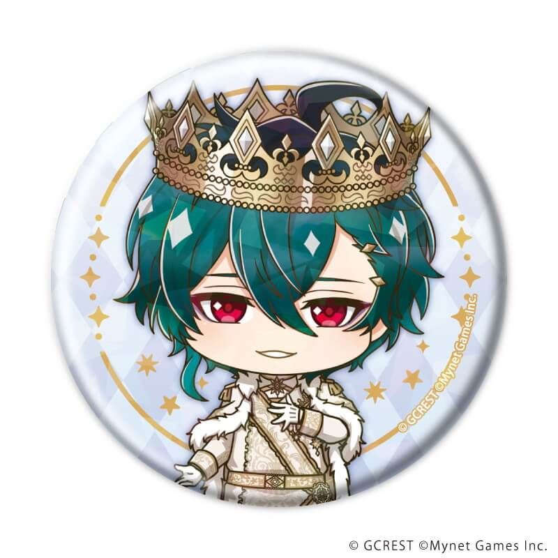 ホログラム缶バッジ(57mm)「夢王国と眠れる100人の王子様」11/ブラインド(8種)(ミニキャライラスト)