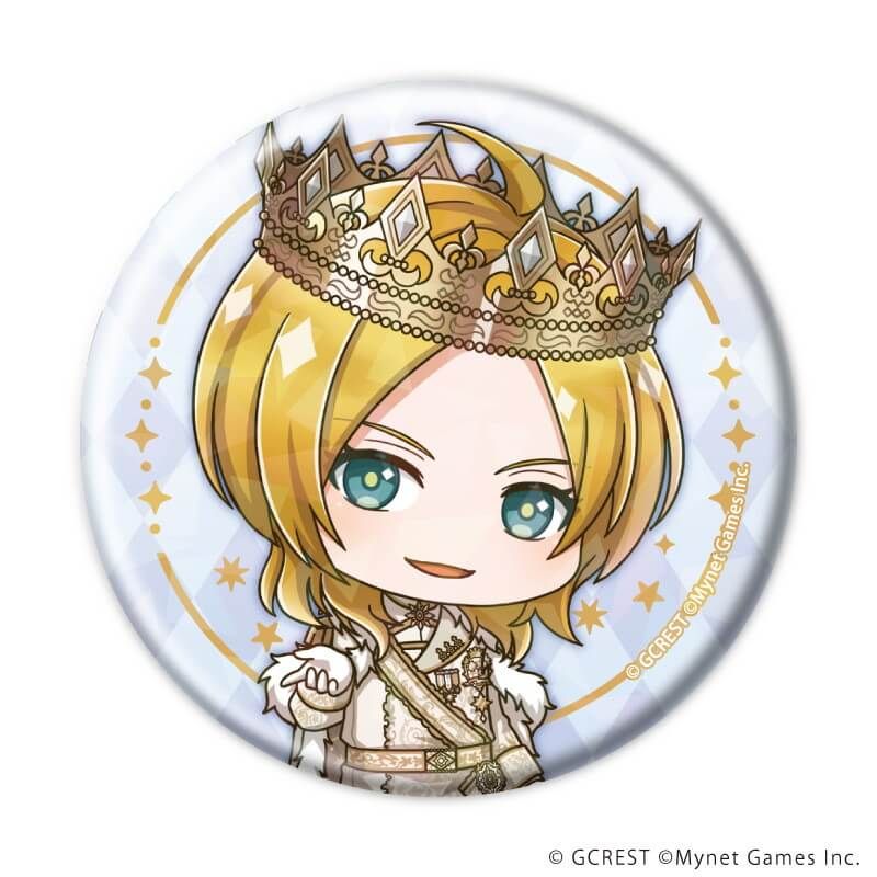 ホログラム缶バッジ(57mm)「夢王国と眠れる100人の王子様」11/ブラインド(8種)(ミニキャライラスト)