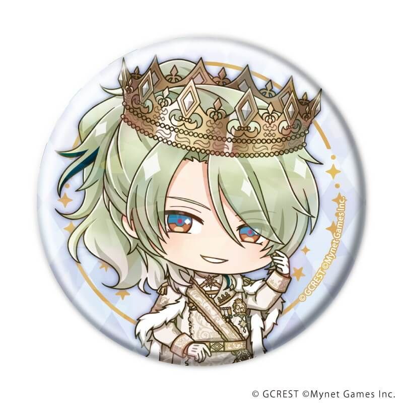 ホログラム缶バッジ(57mm)「夢王国と眠れる100人の王子様」11/ブラインド(8種)(ミニキャライラスト)