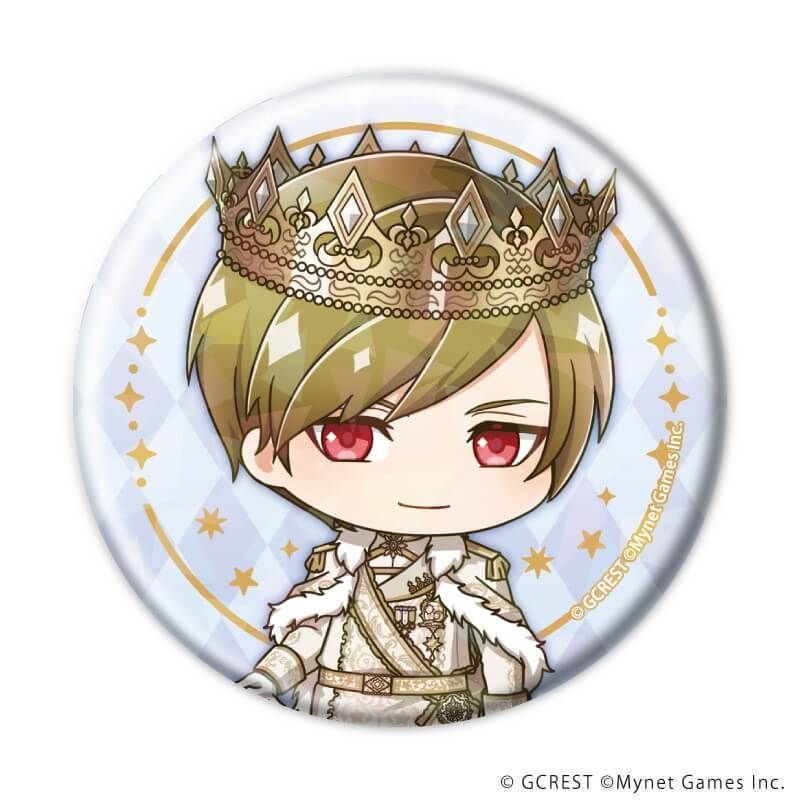 ホログラム缶バッジ(57mm)「夢王国と眠れる100人の王子様」11/ブラインド(8種)(ミニキャライラスト)