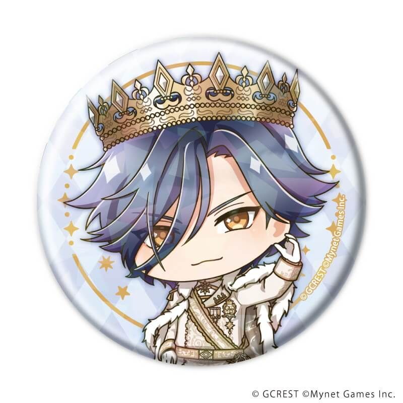 ホログラム缶バッジ(57mm)「夢王国と眠れる100人の王子様」11/ブラインド(8種)(ミニキャライラスト)