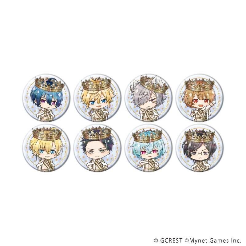 ホログラム缶バッジ(57mm)「夢王国と眠れる100人の王子様」10/ブラインド(8種)(ミニキャライラスト)