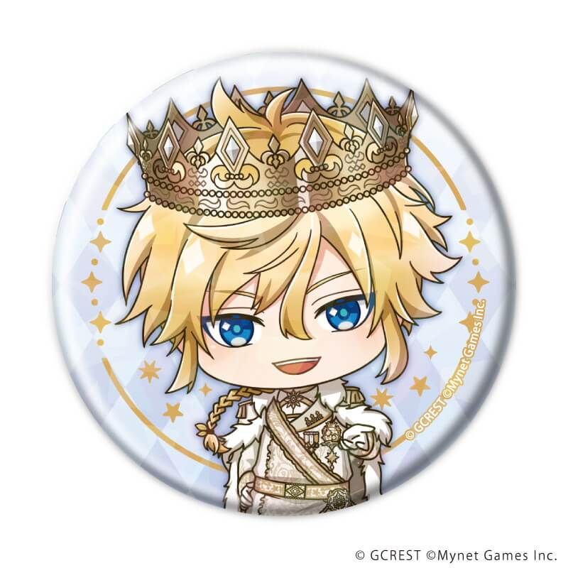 ホログラム缶バッジ(57mm)「夢王国と眠れる100人の王子様」10/ブラインド(8種)(ミニキャライラスト)